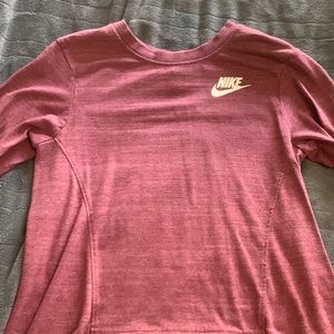 Maroon Thin Nike Crew Neck